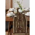 thumbnail image 2 of Hokiten Table Runners 48 Inches Long Dress Scarves, Texas Star Brown Farmhouse Kitchen/Dining Table Runner, Short Coffee Tablerunners, Farmhouse Vintage Wood Grain 13x48 Inch, 2 of 7