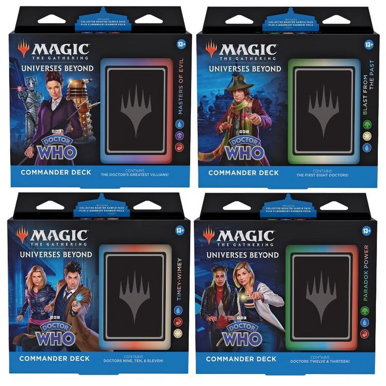 Magic: The Gathering Universes Beyond Commander Decks Set of 4, 100 Cards  Each - Walmart.com