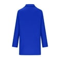 thumbnail image 5 of Herrnalise Jackets For Women Fashion Casual Long Sleeve Hoodless Casual Top Coat Shackets For Women 2024 fall Blue,M, 5 of 6