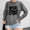 Gris, variante sur Chandail à Capuchon à Col Rond Imprimé à la Mode pour Femmes Chandail Chaud pour Femmes Vestes Demi-Glissière Chandail à Enfiler Femmes Chandail à Capuchon à Fermeture à Glissière Dames Vestes à Fermeture Éclair Chandail à Capuchon D\'entraînement Physique Femmes Veste de Sport à Fermeture Éclair Intégrale