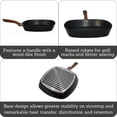 thumbnail image 2 of Sartén grill Imusa de 28 cm (11") de aluminio con recubrimiento cerámico antiadherente y mango, 2 of 8