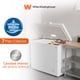 thumbnail image 1 of White Westinghouse  Congelador 7 pies 200 L   WWCCF071200LHWSD Ruedas  Condensador interno  Control dual de temperatura  Canastilla interior  Cerradura con llave, 1 of 10