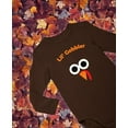 thumbnail image 5 of Tstars Gobble Turkey Face Baby Bodysuit First Thanksgiving Baby Boy Girl Outfit Newborn Brown, 5 of 6