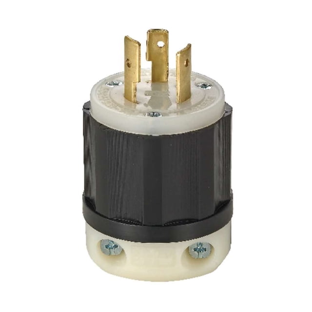 Enchufe Eléctrico Leviton 20A 120/250V Sin Tierra con Bloqueo