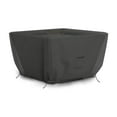 thumbnail image 3 of COVERS&ALL Outdoor Square Fire Pit Cover, 12 Oz Waterproof, UV & Weather Resistant for Patio Lawn Garden Backyard Outside, with Air Vents & Drawstrings (52"L x 52"W x 22"H, Black), 3 of 7