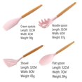 thumbnail image 2 of Silicone Pink Kitchenware Kitchen Cooking Utensils Set Heat Resistant Non-Stick Cooking Utensils Baking Tools with Storage Box, 2 of 3