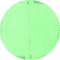 thumbnail image 1 of Ahgly Company Indoor Round Solid Emerald Green Modern Area Rugs, 5' Round, 1 of 4