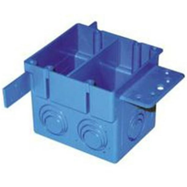 Carlon A238 Outlet Box, Clamp Cable Entry, 5Knockout, Bracket Mounting