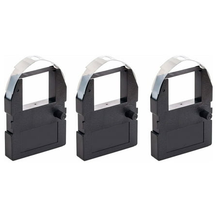 (3 Pack) Ribbon Cartridge for 3500, 3700, 4000 Time Clocks, Black , 4000R