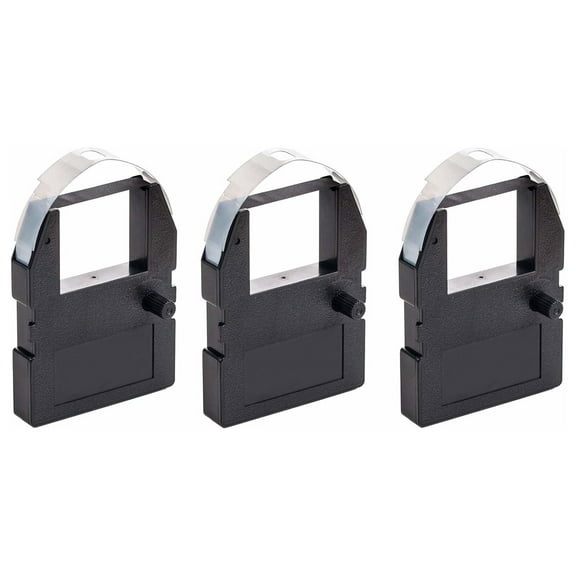 (3 Pack) Ribbon Cartridge for 3500, 3700, 4000 Time Clocks, Black , 4000R