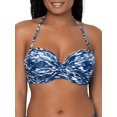thumbnail image 1 of Smart &amp; Sexy Parte Superior de Bikini Halter estándar para Mujer, Impresión fluida de fantasía, 36B, 1 of 8