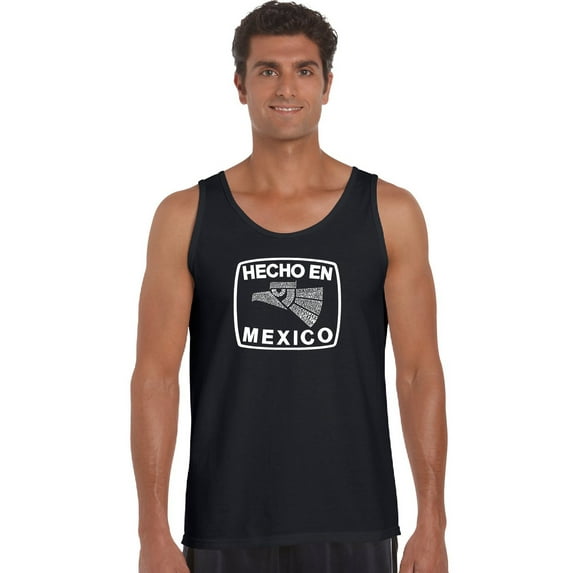 LA Pop Art Men's Word Art Tank Top - HECHO EN MEXICO