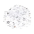 thumbnail image 1 of 500 gemas de diamante acrílico transparente de 10 mm para manualidades, ideales para bodas (blanco), 1 of 4