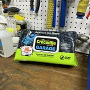 Crocodile Cloth Large Garage Cleaning Wipes, 90 Count, 10x15 Inches, For Interior & Degreasing
