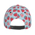 thumbnail image 6 of Kdxio Unisex Strawberries Pattern Baseball Cap Unisex Washed Classic Adjustable Hat, 6 of 8