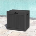 thumbnail image 6 of SONGMY 35 Gallon Outdoor Storage Box, Indoor Outside Deck Boxes Waterproof,Storage Bench Lockable Lid,Backyard Storage Bin For Package Delivery,Pool Accessories,Patio Cushions,Garden Tools, 6 of 6