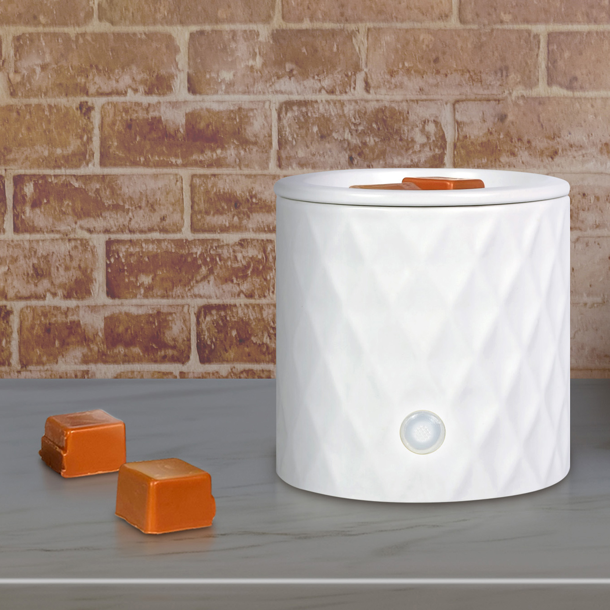 Mainstays Electric Diamond Ceramic Wax Melt Warmer White photo 3