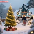 thumbnail image 3 of Metal Hanging Christmas Tree - Shaped Wind Decorations - Festive Garden Spinners with Vibrant Patterns for Holiday Yard Decor, 3 of 7