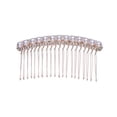 thumbnail image 1 of 1Set Metal Hair Comb Pearl Hair Comb For Wedding And Party, 1 of 8