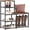 4 Tier, variant on Shoe Rack,Freestanding Hidden Shoe Storage Organizer for Entryway, Shoe Bench Shelves for High Boot with Seat Cushion,Wood Shoe Rack Cabinet for Front Door Entrance Closet, Hallway