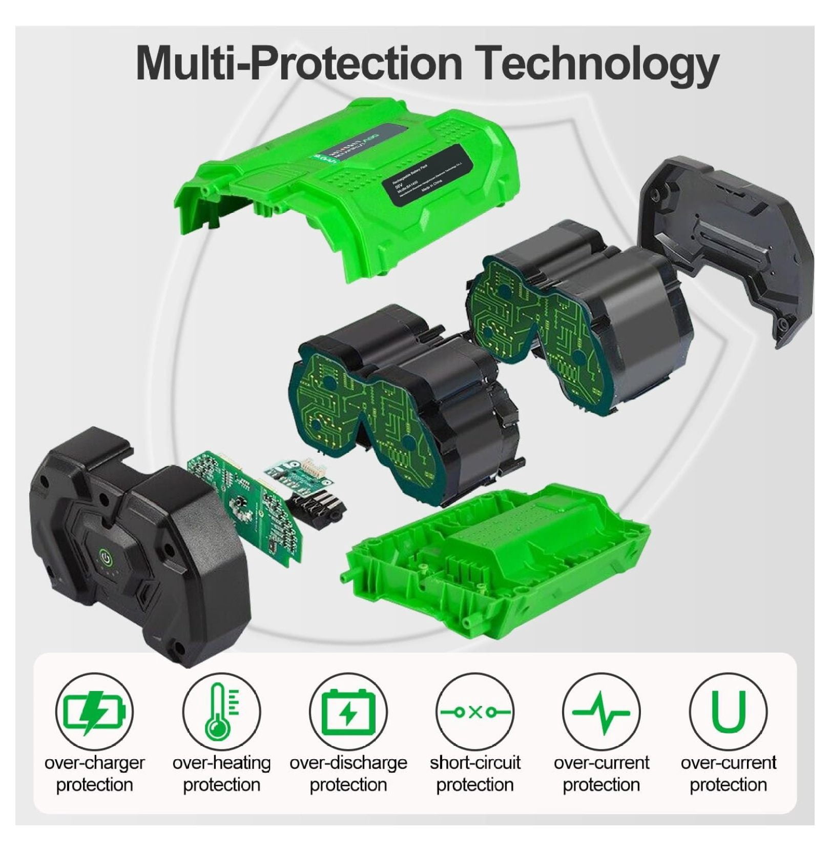 56V 9000mAh Replacement Battery for EGO BA2800T BA1400T BA4200T BA5600T Tools - 9.0Ah Lithium Ion Power