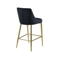 thumbnail image 5 of Meridian Furniture Karina 27.5"H Velvet Counter Stool in Black (Set of 2), 5 of 5