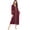 Wine Red, variant on Ekouaer Women Zipper Robe Long Sleeve Loungewear Lightweight Housecoat Full Length Nightgown with Pockets