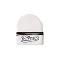 thumbnail image 1 of City Caps Chicago Bonnet d'Hiver Blanc à Revers, 1 of 2