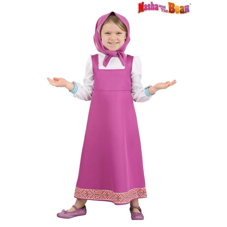 Toddler Masha and the Bear Masha Costume Walmart