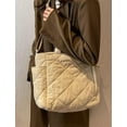 thumbnail image 2 of Kukuzhu Crossbody Bag for Women Large Tote Bag Shoulder Bag Casual Satchel Hobo Bag Cotton Handbag Messenger Purse for Women, 2 of 7