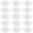 thumbnail image 2 of White Mini Cowgirl Hat for Home Decor Made of Plastic 20 Pieces Small Size, 2 of 2