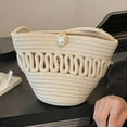 thumbnail image 1 of Sacs de Plage pour Femmes Mode Tissé Sac Fourre-Tout pour Dames Simple Portable Sac Fourre-Tout Décontracté, 1 of 9