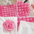 thumbnail image 5 of Girls Outfits Clothes Popcorn Top 3D Floral Skirt Elegant Includes Crossbody Sets Workout Clothing, 5 of 9