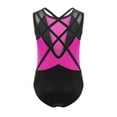 thumbnail image 4 of Haitryli Gymnastics Leotards for Girls Ballet Dance Outfit One Piece Figure Skating Jumpsuits Sports Workout Hot Pink 14, 4 of 5