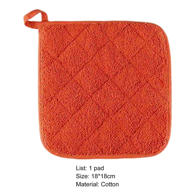 18*18cm Pot Holders For Kitchen Heat Resistant Pot Holders Sets Oven Hot  Pads Terry