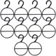 thumbnail image 2 of 10 Pcs Metal Coat Hanger Closet Scarf Hanger Space-saving Scarf Hanger Tie Hanger Rack Wardrobe Tie Hanger, 2 of 3