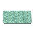 thumbnail image 1 of Tropical Computer Mouse Pad, Green Tones Cartoonish Pattern of Exotic Parrots and Abstract Dotted Feathers, Rectangle Non-Slip Rubber Mousepad X-Large, 35" x 15" Gaming Size, Multicolor, by Ambesonne, 1 of 2