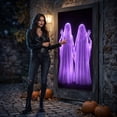 thumbnail image 3 of Yyuenw Halloween Door Cover 35x72 Inch, Ghost Curtain for Front Door, Spooky Polyester Wall Hanging Party Decoration, 3 of 5