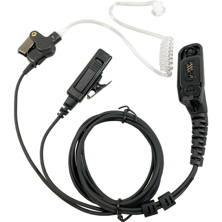 Walkie Talkie, auricular de tubo acústico con micrófono PTT para micrófono  con gancho de oreja para Motorola Xpr7000 / Xpr7000e / Xpr6000 /XIR P8200/