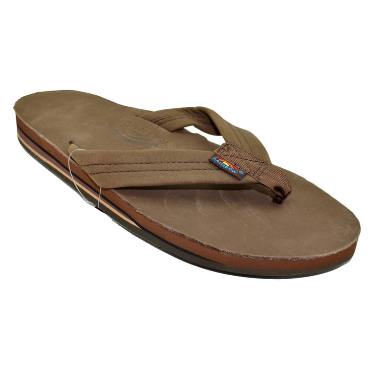 MEN\'S SIERRA BROWN DOUBLE LAYER LEATHER SANDALS XXXL Men main image 2