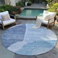 thumbnail image 6 of Addison Rugs Chantille Indoor/Outdoor Transitional Abstract Denim Washable Round Rug, 8' x 8', 6 of 6
