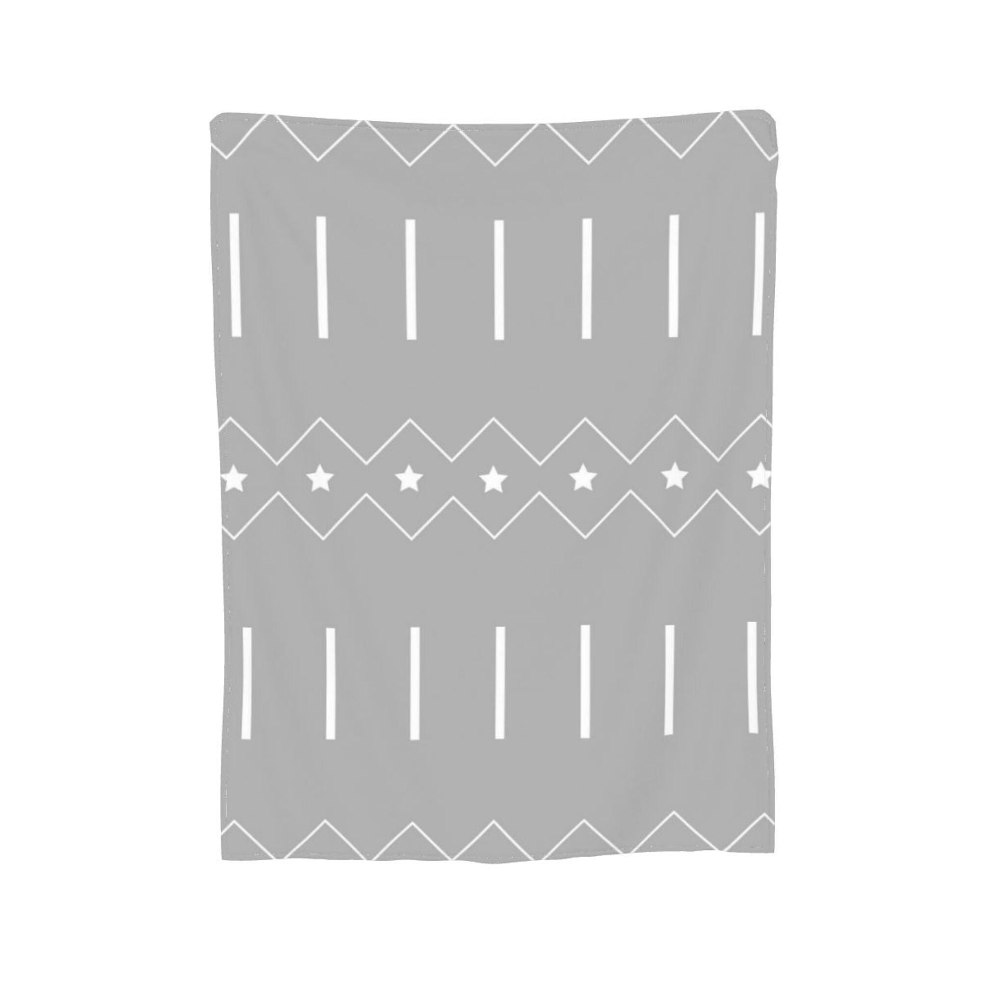 Gray Lines Minimalism Throw Blanket, Fluffy Soft Cozy Blanket Flannel