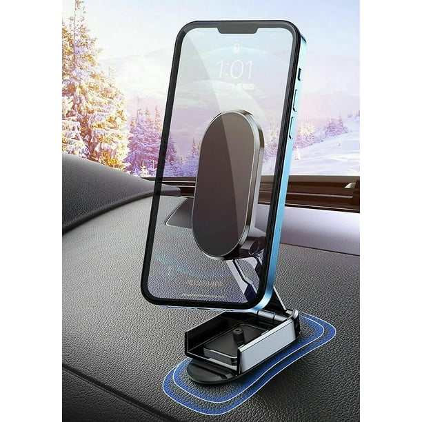 para automóvil para teléfono para tablero de automóvil universal Soporte para teléfono con brazo telescópico ajustable e imanes fuertes y potentes para todos los teléfonos celulares
