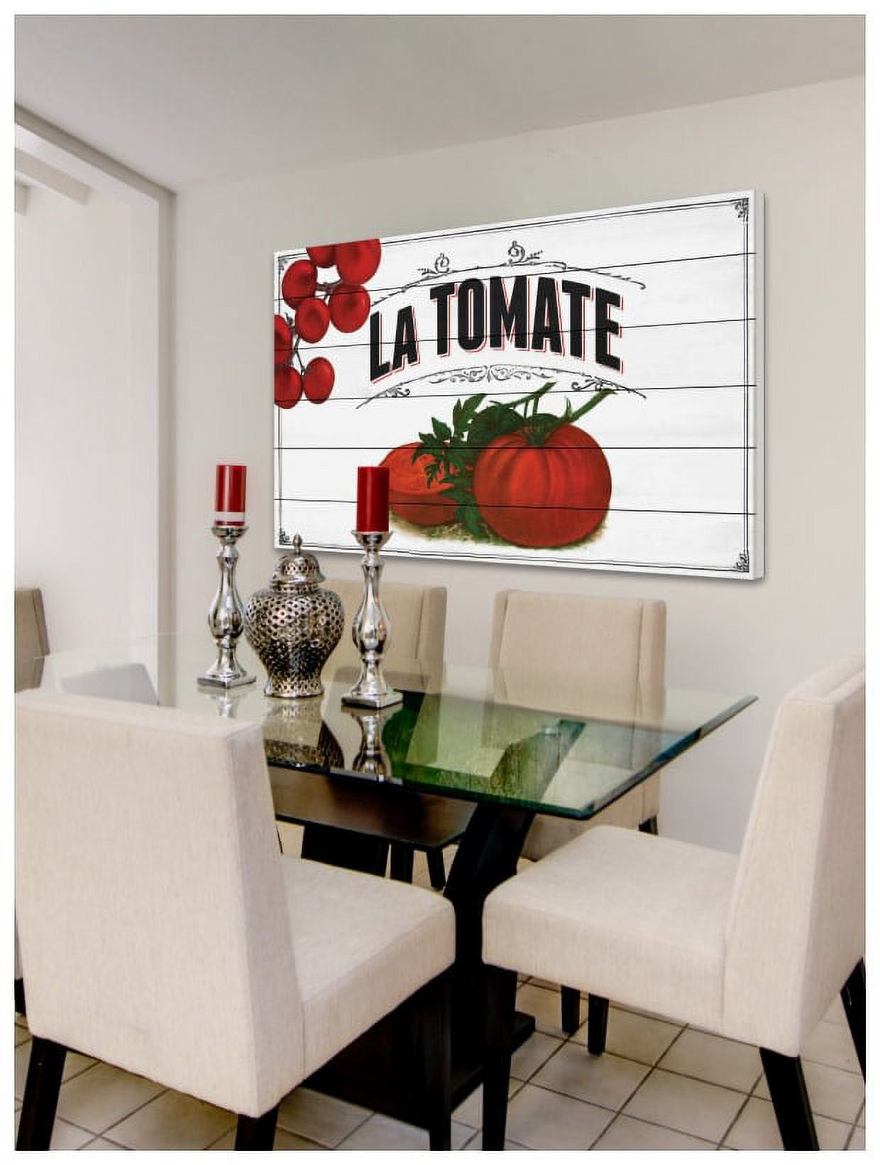Marmont Hill "French Produce Tomato" Painting Print on White Wood