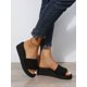 thumbnail image 2 of Wedge Sandals For Women Elastic Ankle Strap Low Wedge Sandals Open Toe Dress Platform Shoes Dressy Summer, 2 of 5
