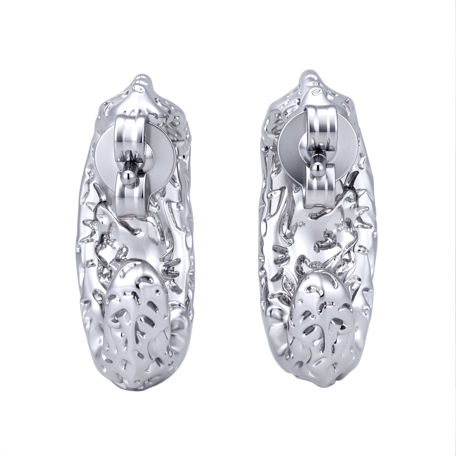 Cate & Chloe Oaklynn 18k White Gold Plated Hoop Earrings for Women