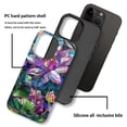 thumbnail image 4 of Punmada Compatible with iPhone 13 Pro Max Glossy Case For Girl Boy Full Body Protective Hard Shell Esthetics Pattern Lotus Flower Colorful Stained Glass Design, 4 of 7