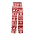 thumbnail image 6 of JGNGSHN Mens Big and Tall Christmas Pajamas Pants Soft Retro Boho Sleep Lounge Pants Warm Sleepwear Pants PJ Bottoms with Pockets and Button Fly, 6 of 7