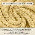 thumbnail image 2 of Home Weavers Hazel 500 GSM 100% Cotton Hand Towels, Set of 4, Zero Twist, Quick Dry, 16"x24", Yellow, 2 of 10