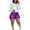 Purple, variant on Yuhangmm Women's Shorts, Women's Ripped High Waisted Denim Shorts Stretchy Jean Casual Summer Bottoms Gold S
